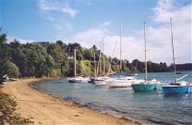 the beach at bottom of the garden