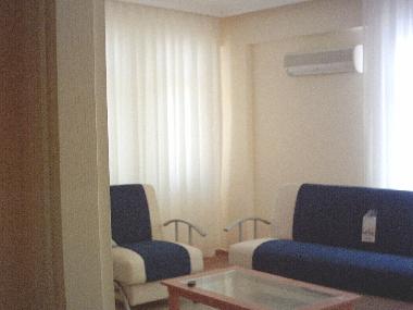 Spacious living room with large balcony