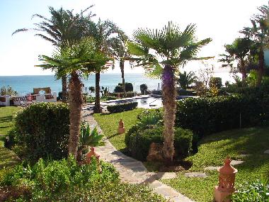 view from your terrace to near pool and sea