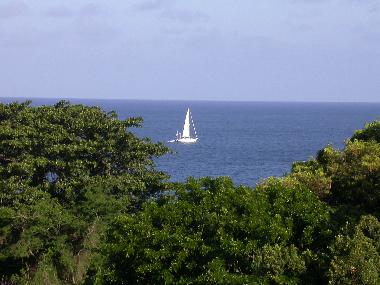 Looking out from your villa