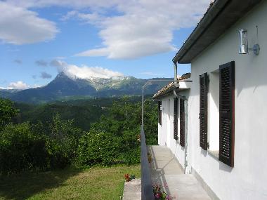View west from the apartments balcony.