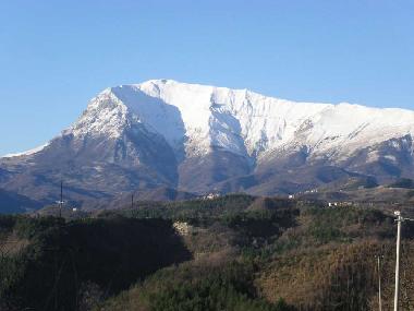 Monte Vettore from the apartments