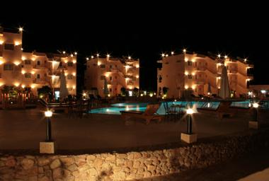 Night view of Egyptian Experience Complex Nabq