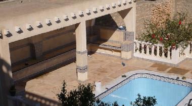 SWIMMING POOL AREA WITH PLACE TO BBQ OR CHILL OUT