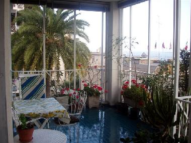 A big habitable terrace belonging the leaving room, overlooking sea