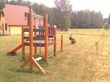 children playground near fox house