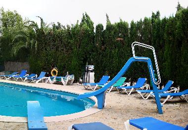 Pool with slide