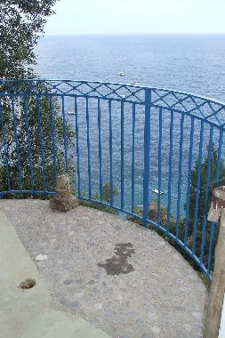 detail of terrace and sea view