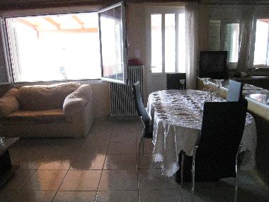 Living room with table