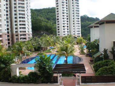 The huge pool area
