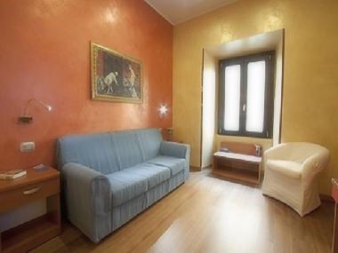 Living area with double sofabed