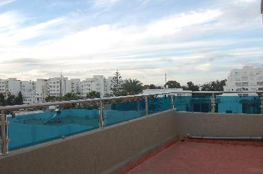 panoramic view to port le kantaoui from one of the terraces