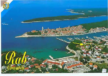 Position of apartments Dora, I Padova bay, Banjol 123, Rab