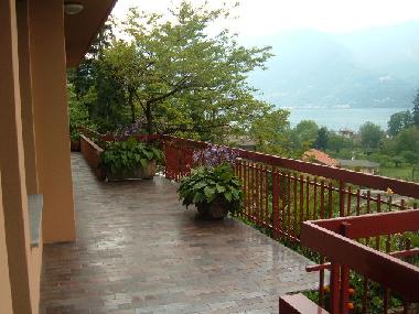 The balcony and its view
