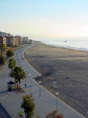 Torredembarra's sandy beach