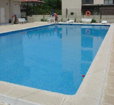 the swimming pool