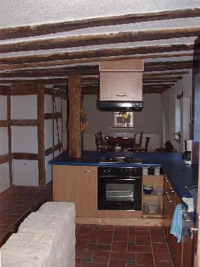 The kitchen and the diningroom