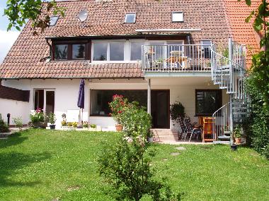 Garden, one flat downstairs and one upstairs