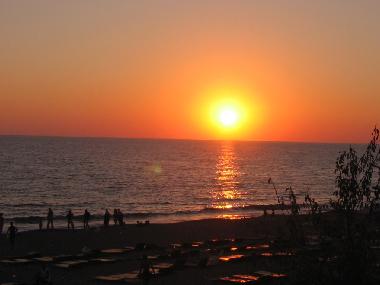 Sunset as seen from Mahmutlar Beach