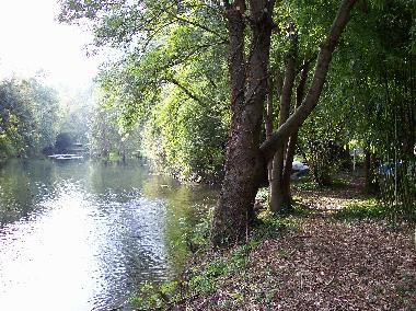 The river (at the bottom of the garden)