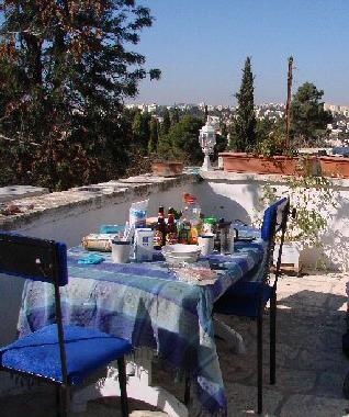 another part of the balcony, lunch time