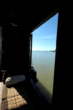  Thai day-beds with views of the Thai fishing village