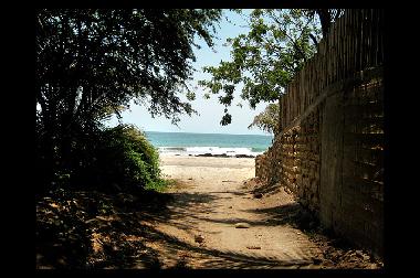 Las Pocitas beach infront the house