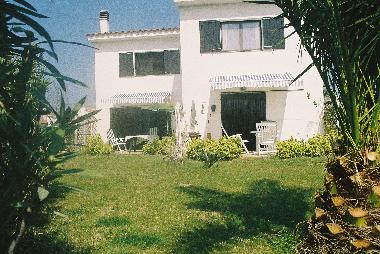 View from the garden to the houses