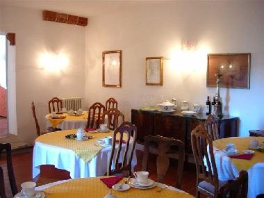 the breakfast room. We serve breakfast, italian style, with sweet brioches, ,juice, yogurt, cappucci
