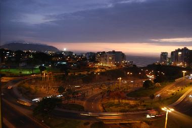 View by night from the apartment