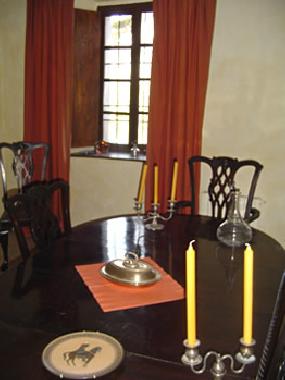 The dining room
