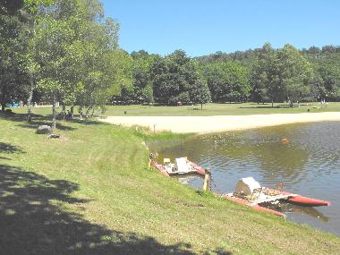 Our nearby swimming lake and sandy beach