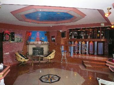party hall with home synema, bar, table tennis and dartboard