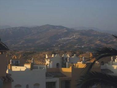 view from the villa to the mountains and sea