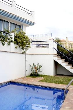 private swimming pool by the villa