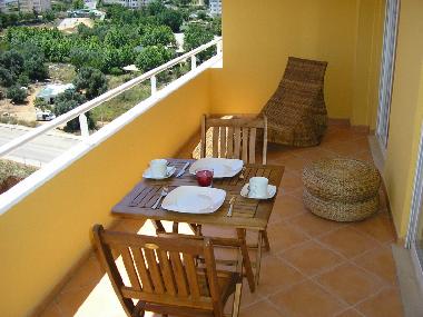 Balcony facing south