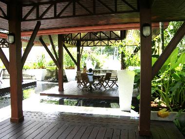 "Salas" for socialising and barbeque.