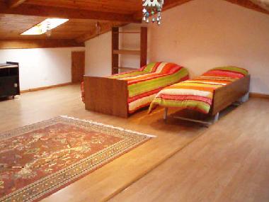 twin sofa bed on first floor