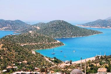 view over the lagoon and peninsula