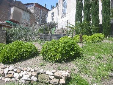 The garden with a fantastic wiew all the way to the beach