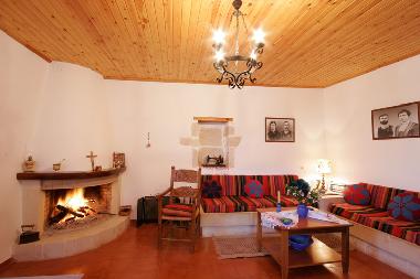 The warm living room