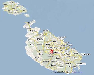 Zebbug Malta location 