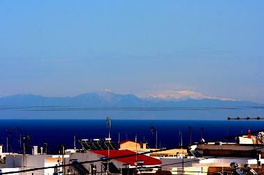 sea view from bedroom window, whilst lying in bed, and from rooftop, where are another 2 beds