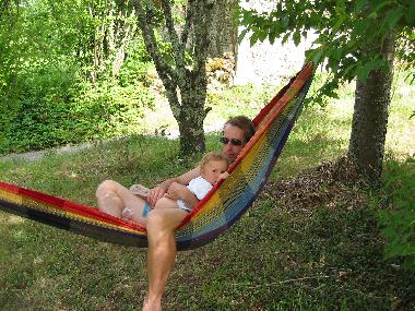 Relaxing in hammock!