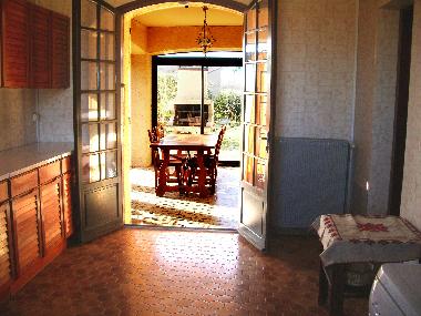 nice veranda with direct access to barbecue