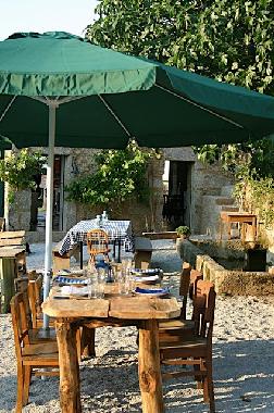 the terrace of the Lagar Lounge where we serve almost daily a 3-course dinner