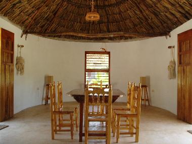 The dining area