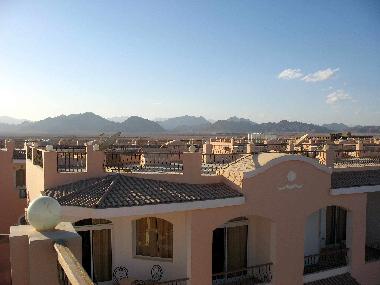 Roof Top terrace view across to sinai mountains