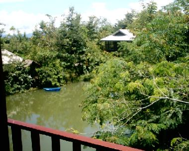 Tai Saeng Chan Pavilion - view from upper floor verandah towards southeast