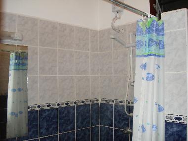Inside of a shower room